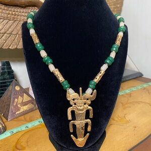 Vintage Beaded pendant Necklace